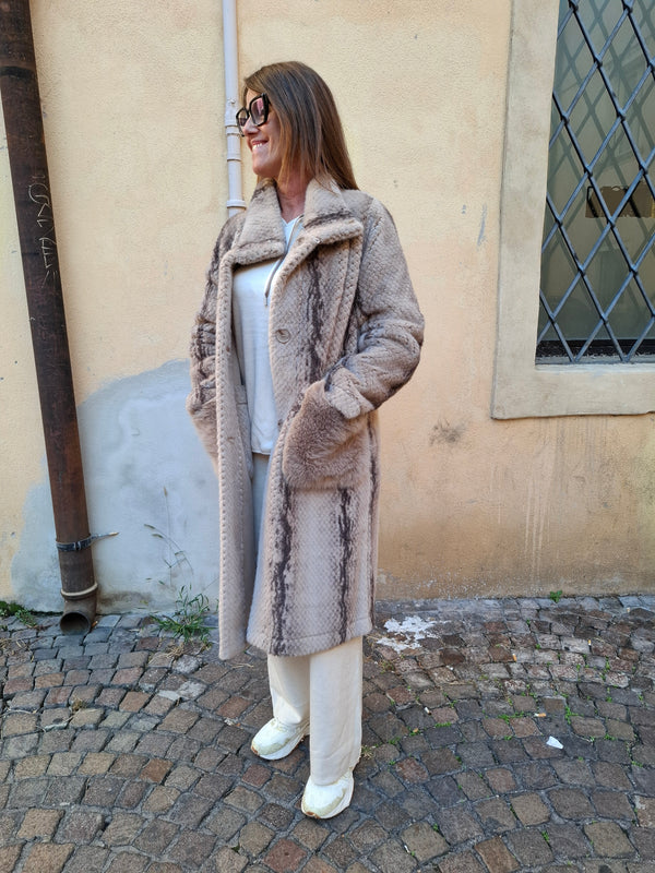 Cappotto doubleface in pelliccia St. Moritz