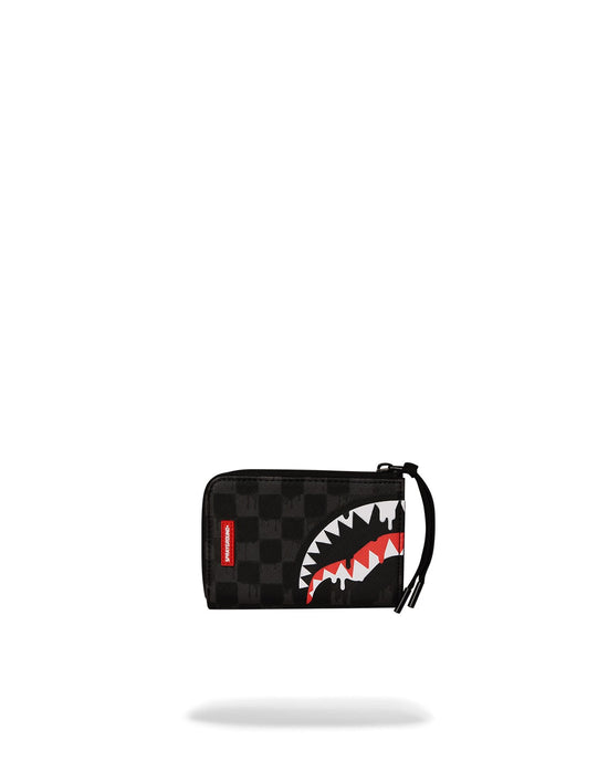 Portafoglio Sprayground quadretto colato grigio