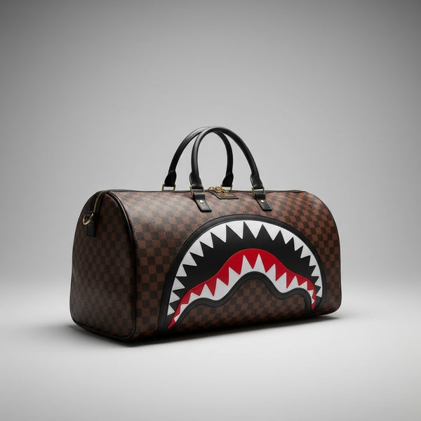 Borsone Sprayground quadretto marrone