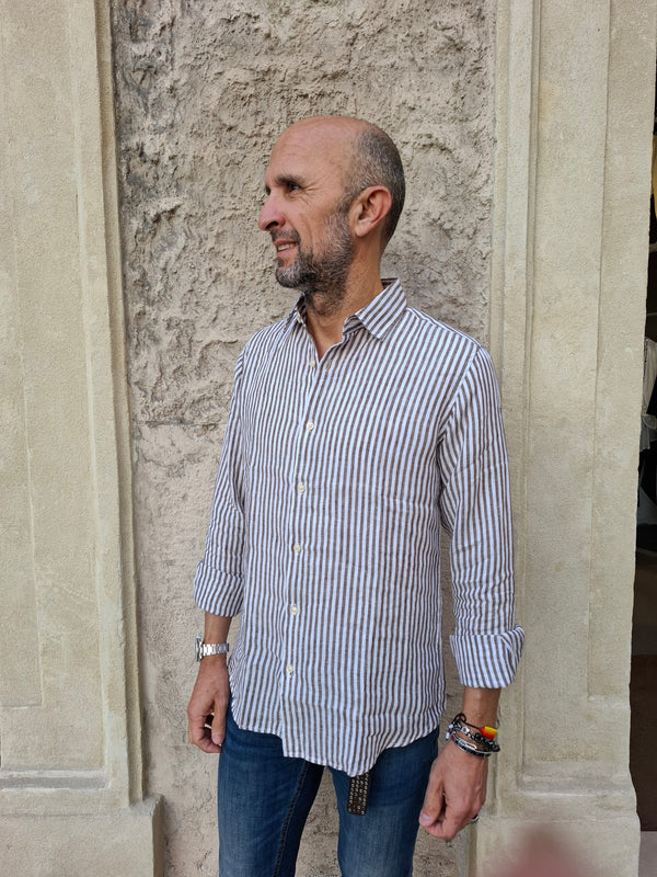 Camicia Lino Millerighe
