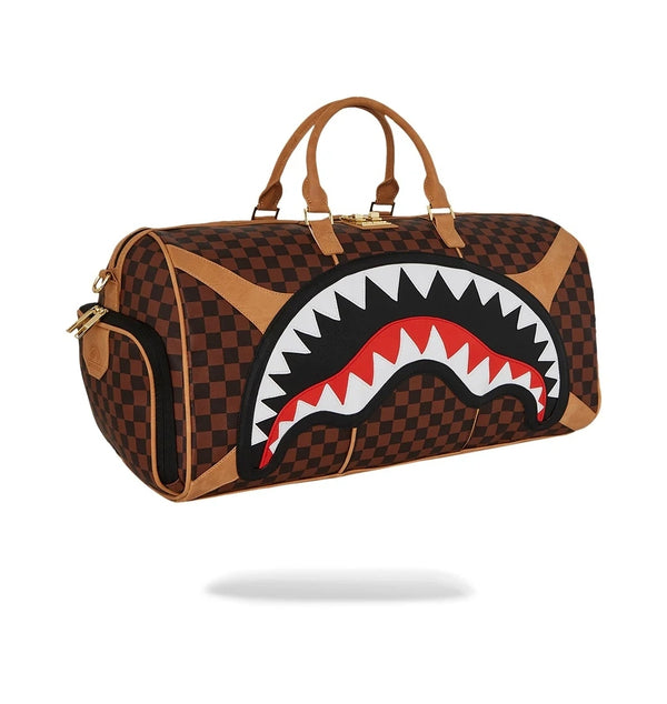 Borsone Sprayground dettagli scamosciati